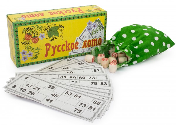 Brettspiel "Russkoe Lotto" / "Русское лото" дерево