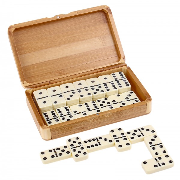 Brettspiel "Domino" bambus Box / Домино